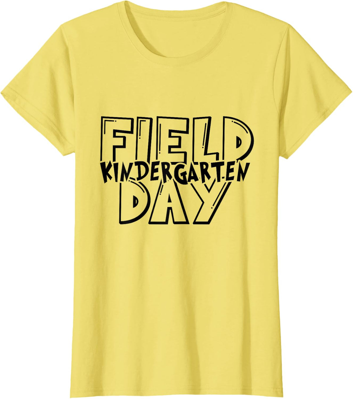 Field Day 2026 Kindergarten School Teacher Tees and T Shirts for Kids Yellow - Lemon Yellow