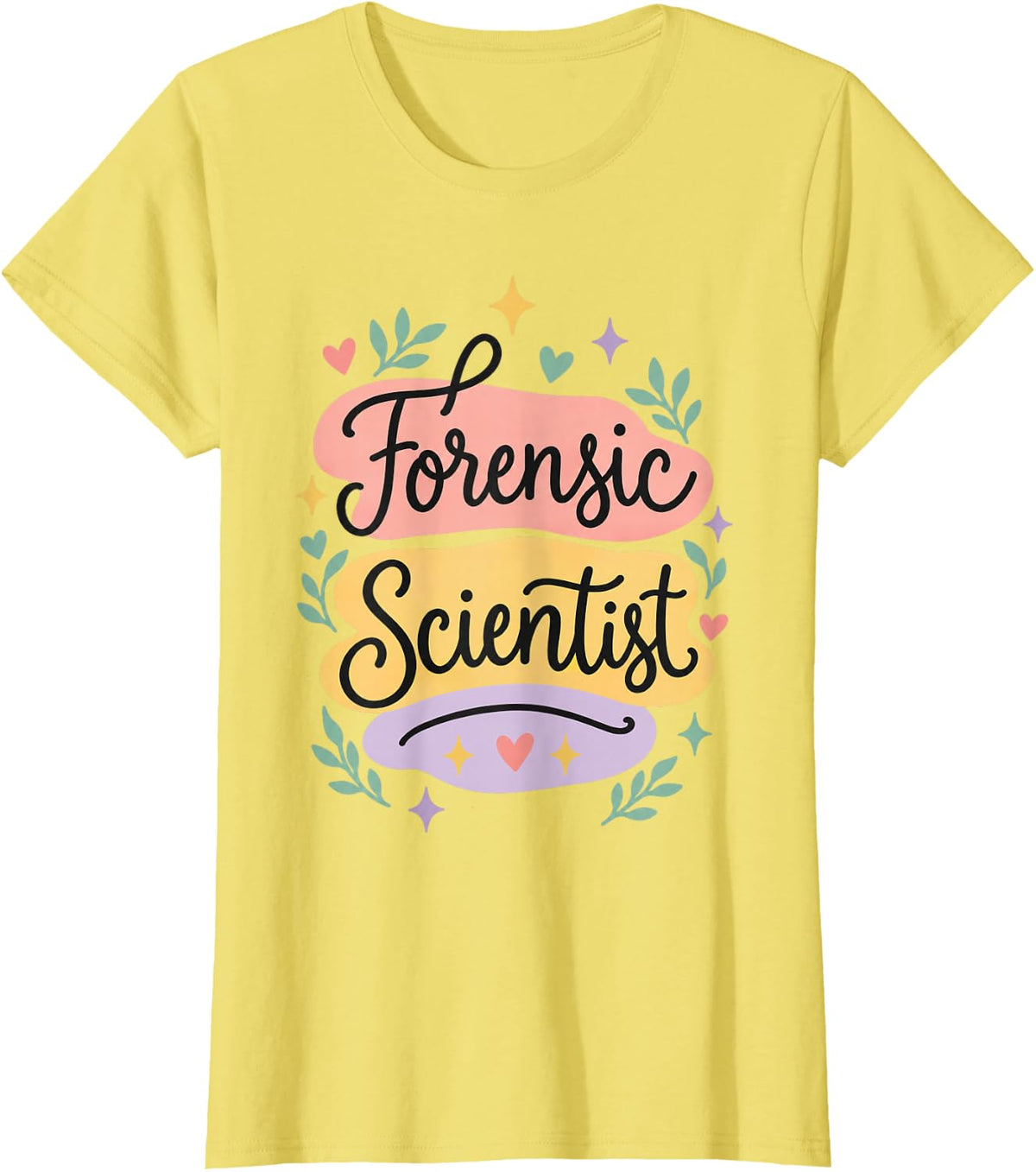Forensic Scientist Detective Investigation T-Shirt - Lemon Yellow