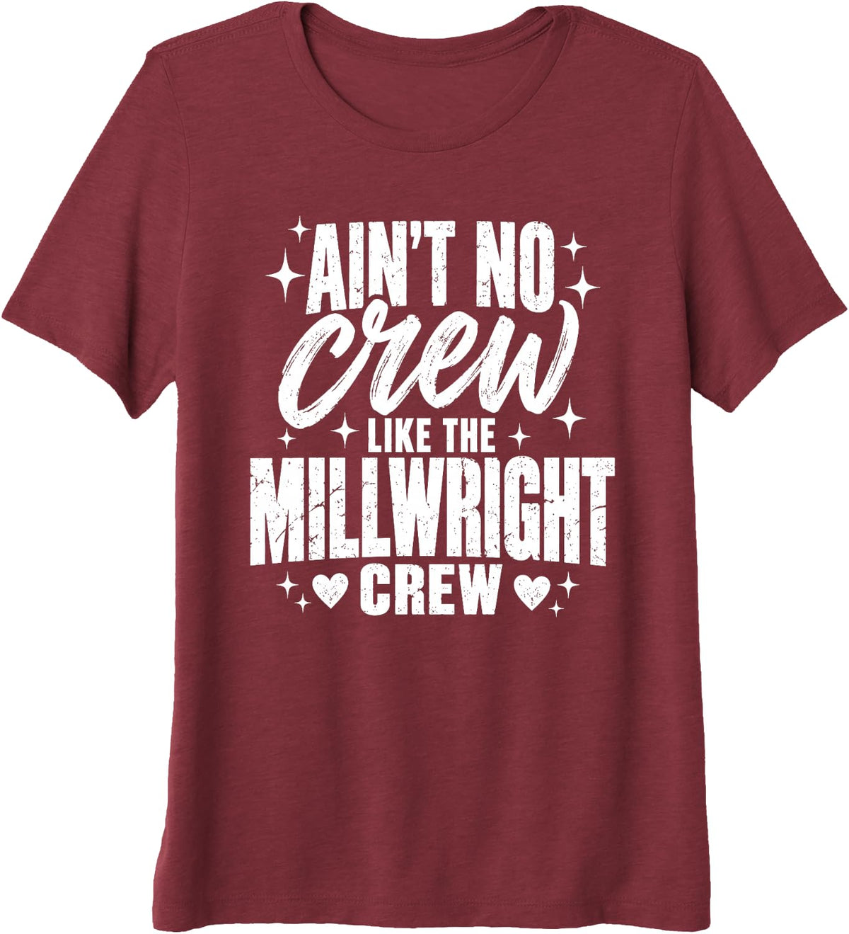 Ain't No Crew Like The Millwright Crew Premium Tri-Blend T-Shirt - Burgundy