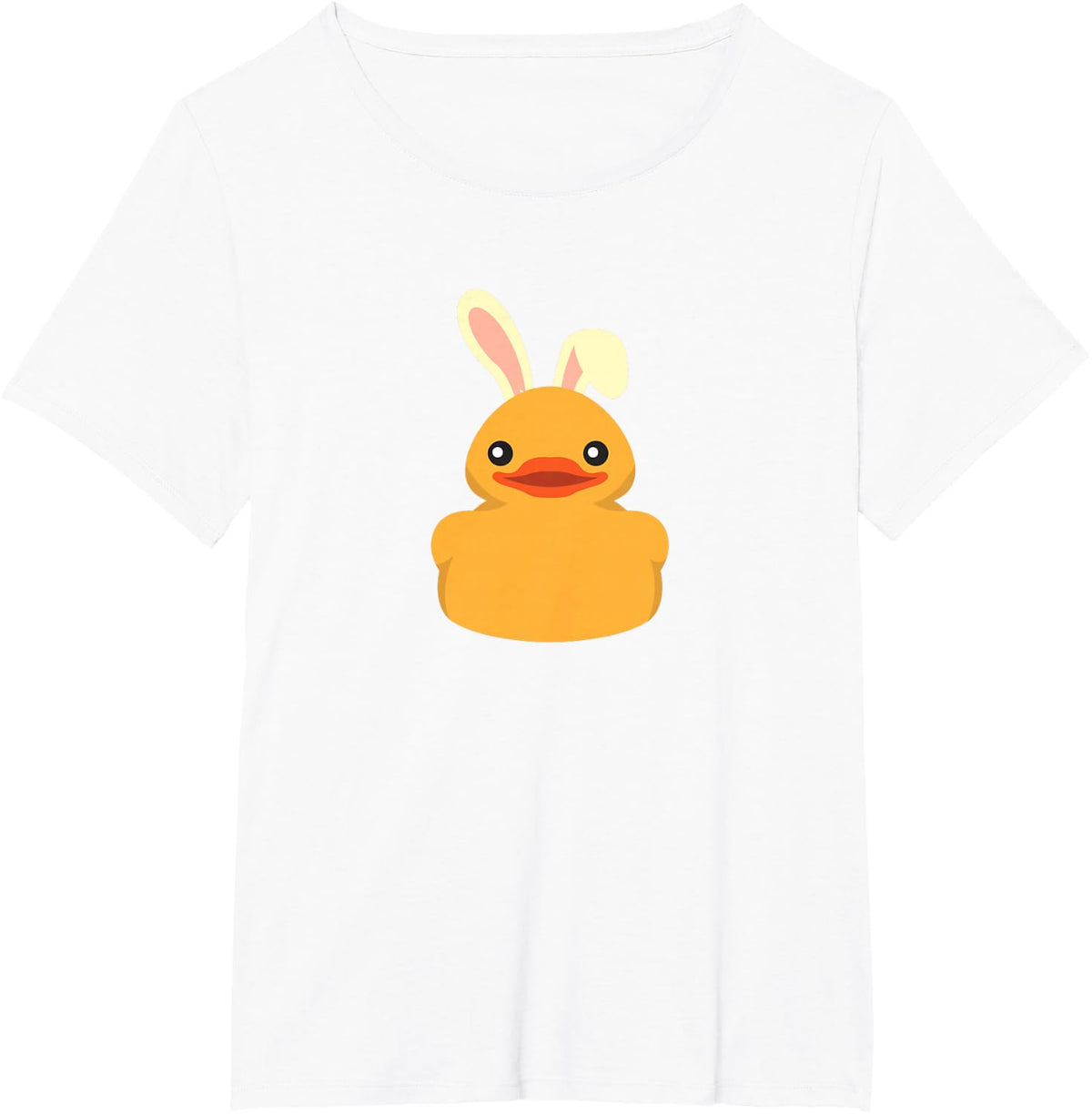 Easter Rubber Duck Shirt Easter Bunny Ears Outfit T-Shirt - White