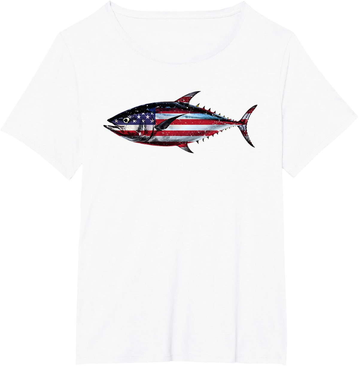Tuna Fishing Art For Men Women Kids Tuna Fish Tuna Fishing T-Shirt - White