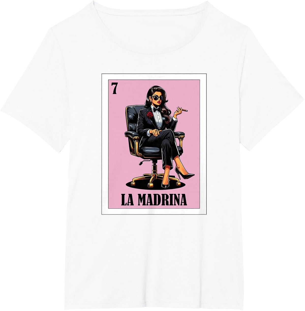 Funny Mexican Baptism Design - La Madrina T-Shirt - White