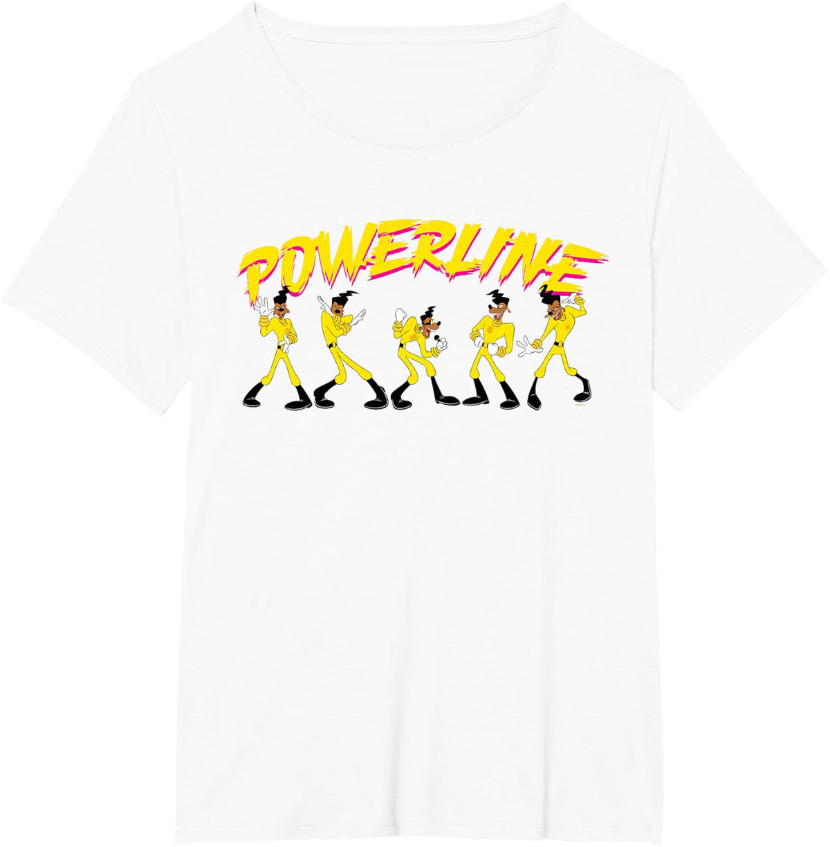 Disney A Goofy Movie 30th Anniversary Powerline Dance Moves T-Shirt - White
