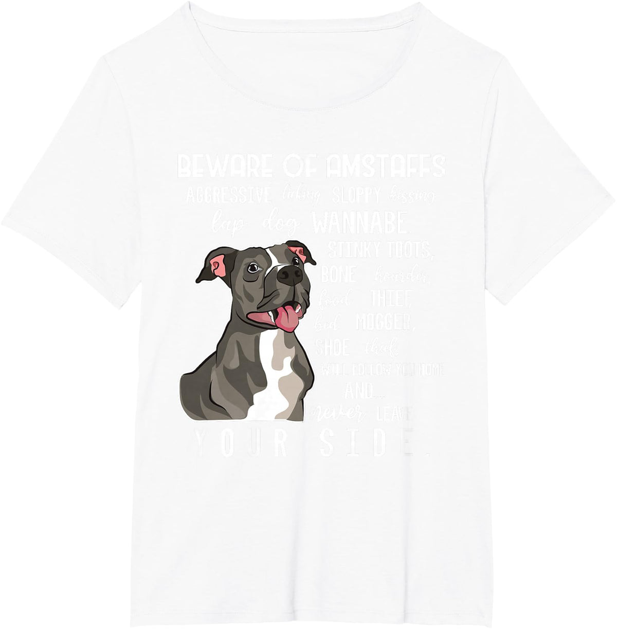 Amstaff American Staffordshire Terrier T-Shirt - White