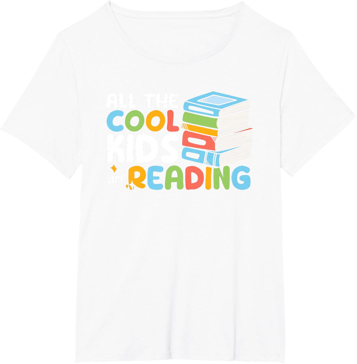 All The Cool Kids are Reading Book Reading Teacher School T-Shirt - White