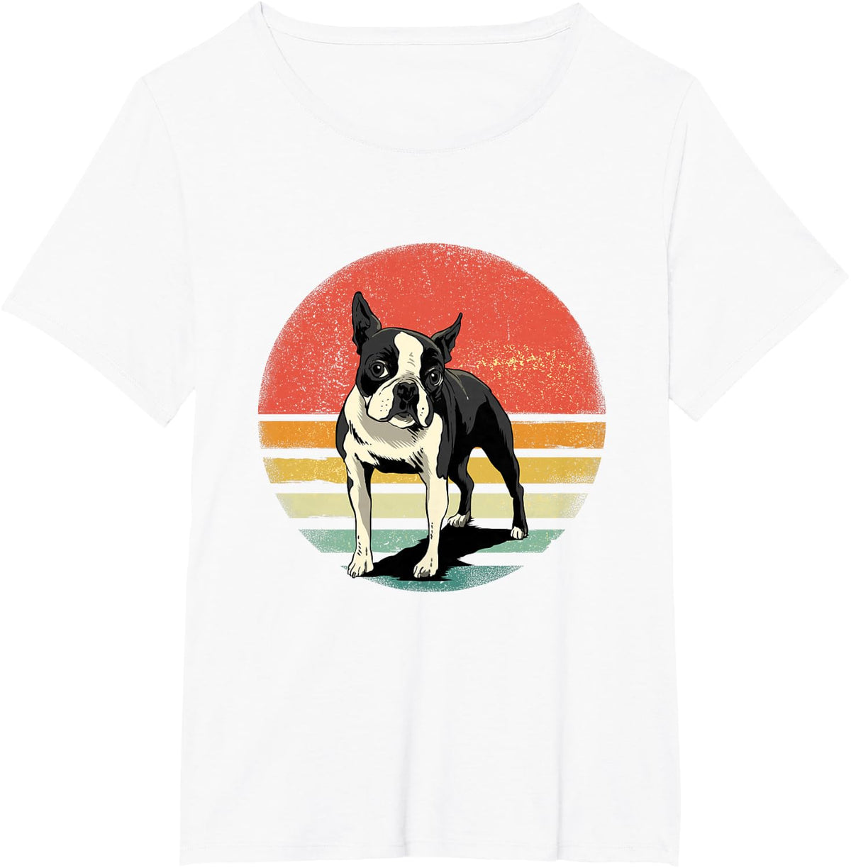 Boston Terrier Owner Retro Boston Bull Terrier Pet Dog Lover T-Shirt - White