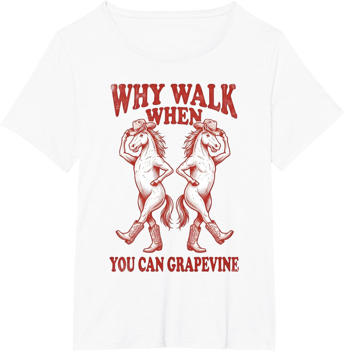 Line Dance Horse Line Dancing Line Dancer T-Shirt - White