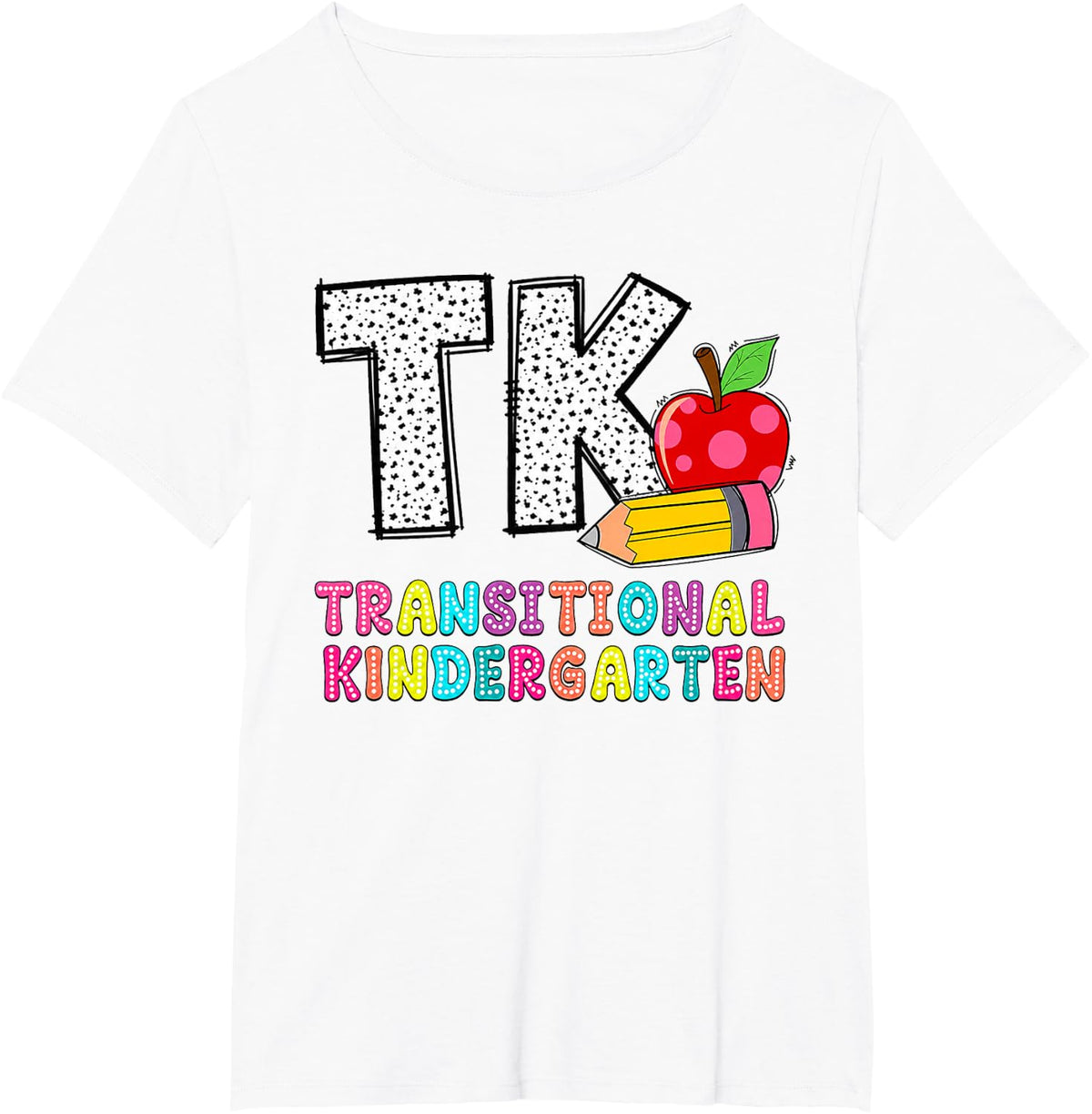 TK Transitional Kindergarten Back to School Teacher TK Team T-Shirt - White