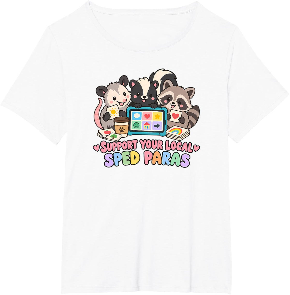 Special Education Paraprofessional Team Appreciation T-Shirt - White