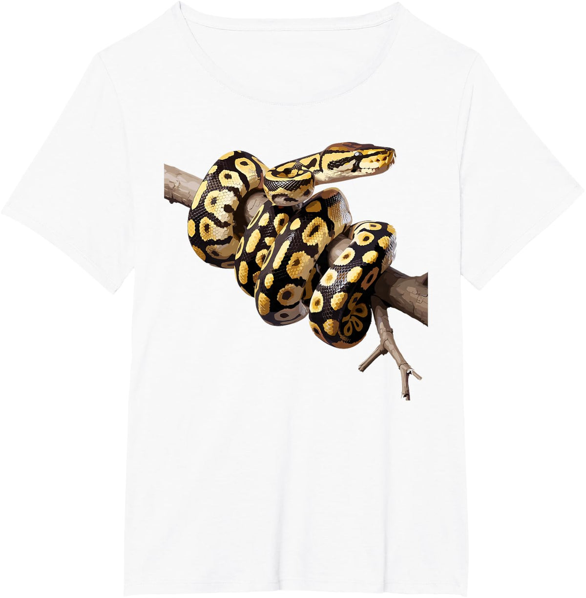 Cool Ball Python Art for Men Women Reptile Snake Ball Python T-Shirt - White
