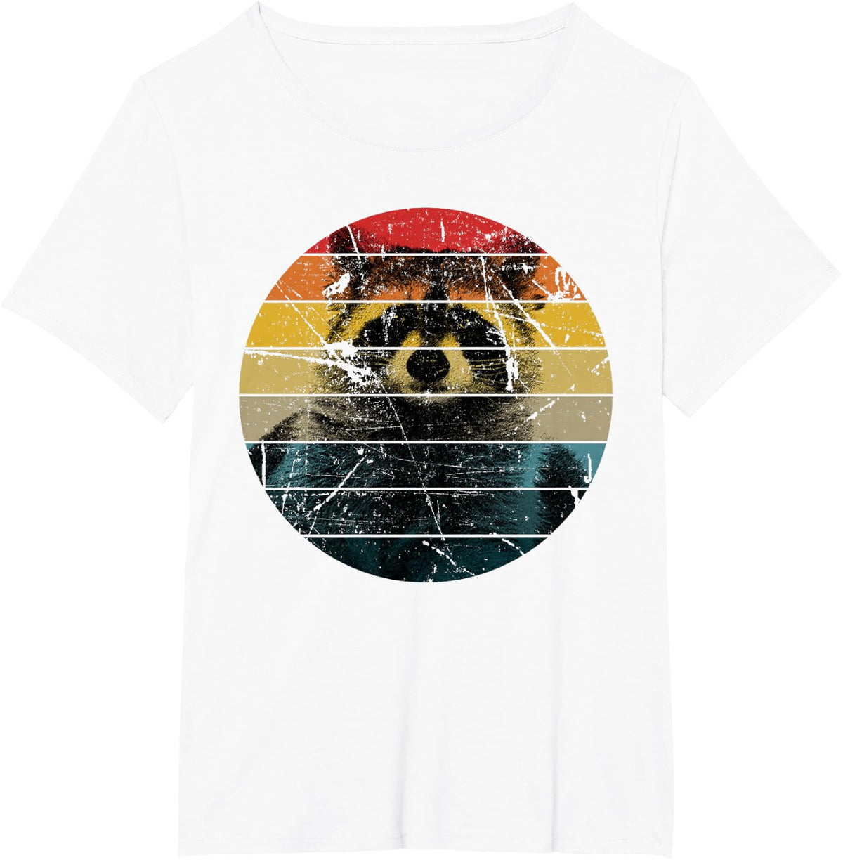 Raccoon Gift for Mapache Marten Raccoon T-Shirt - White