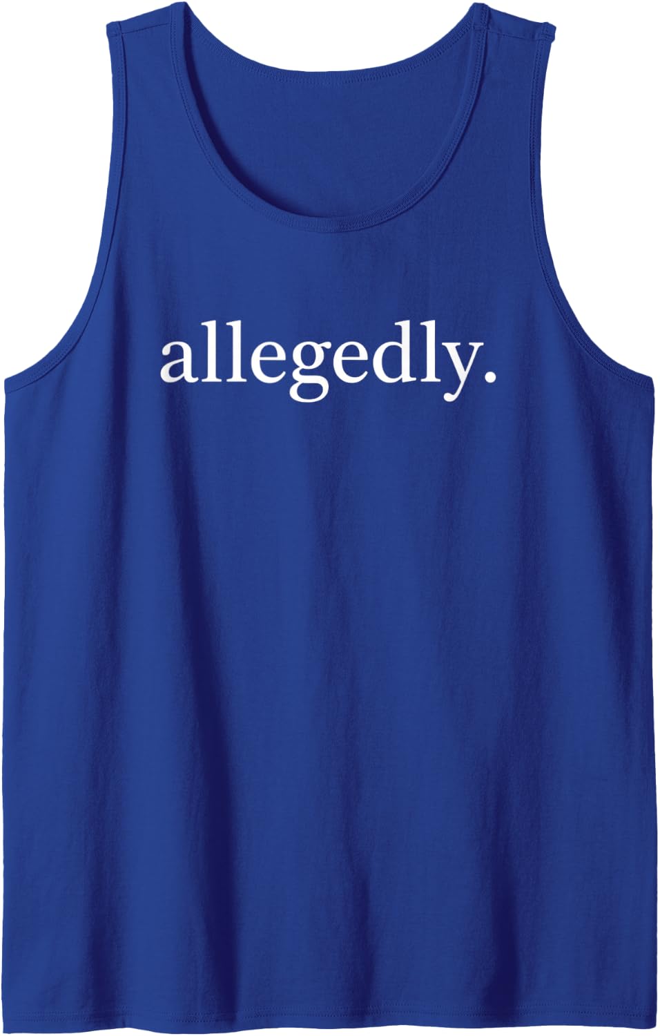 Allegedly Funny Lawyer Paralegal Office Humor Tank Top - Royal Blue