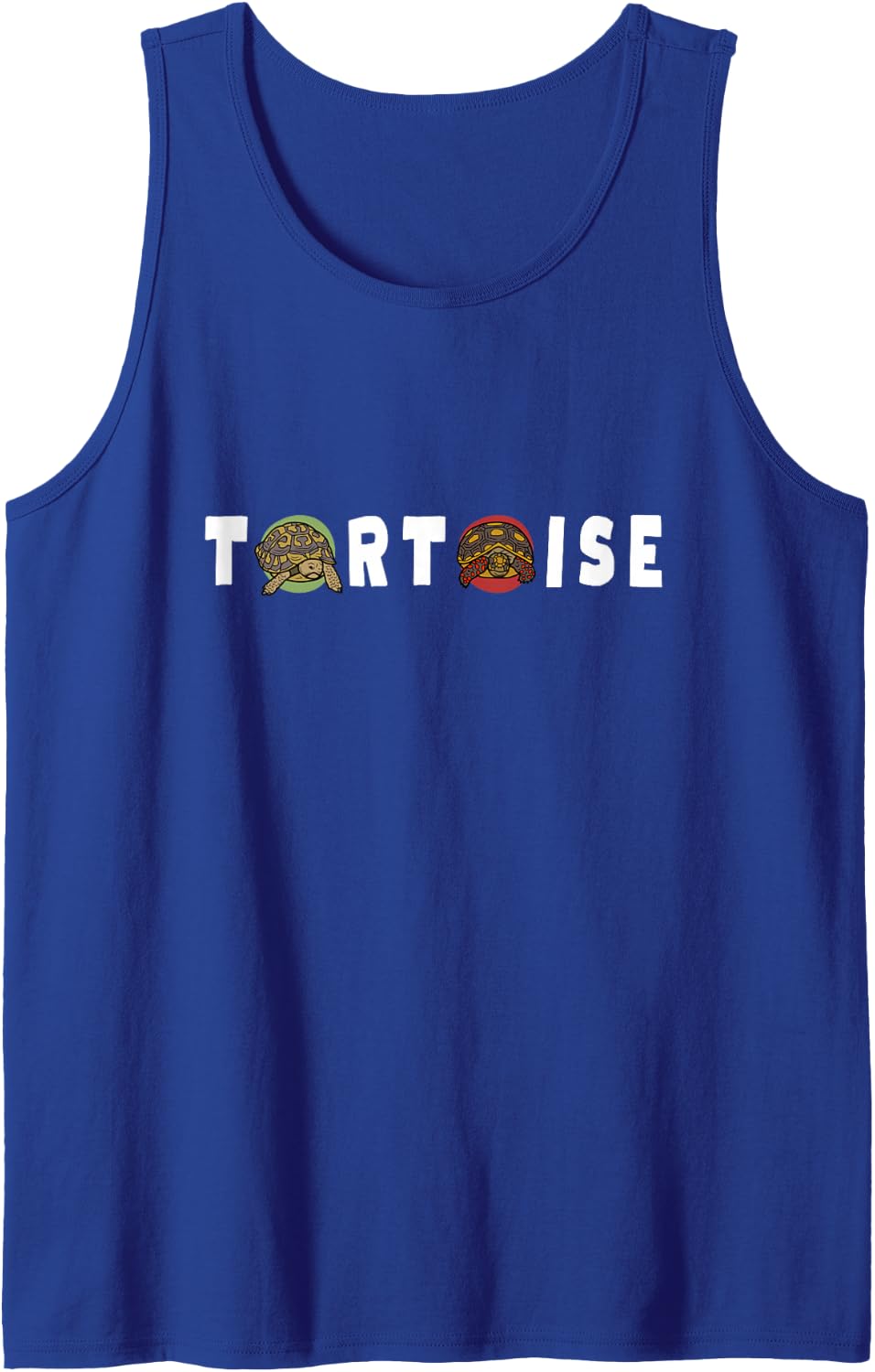 Tortoise Funny Red-Footed or Hermann’s Pet Tortoise Cute Sleeveless Tank Top - Royal Blue