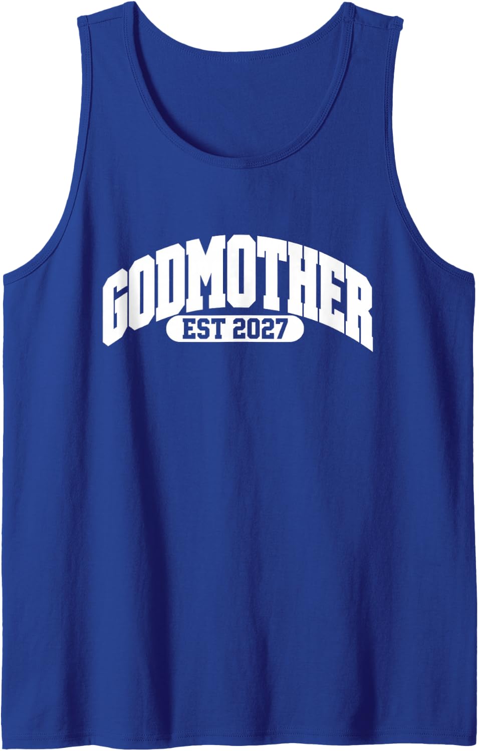 Godmother Est 2027 Sleeveless Tank Top - Royal Blue