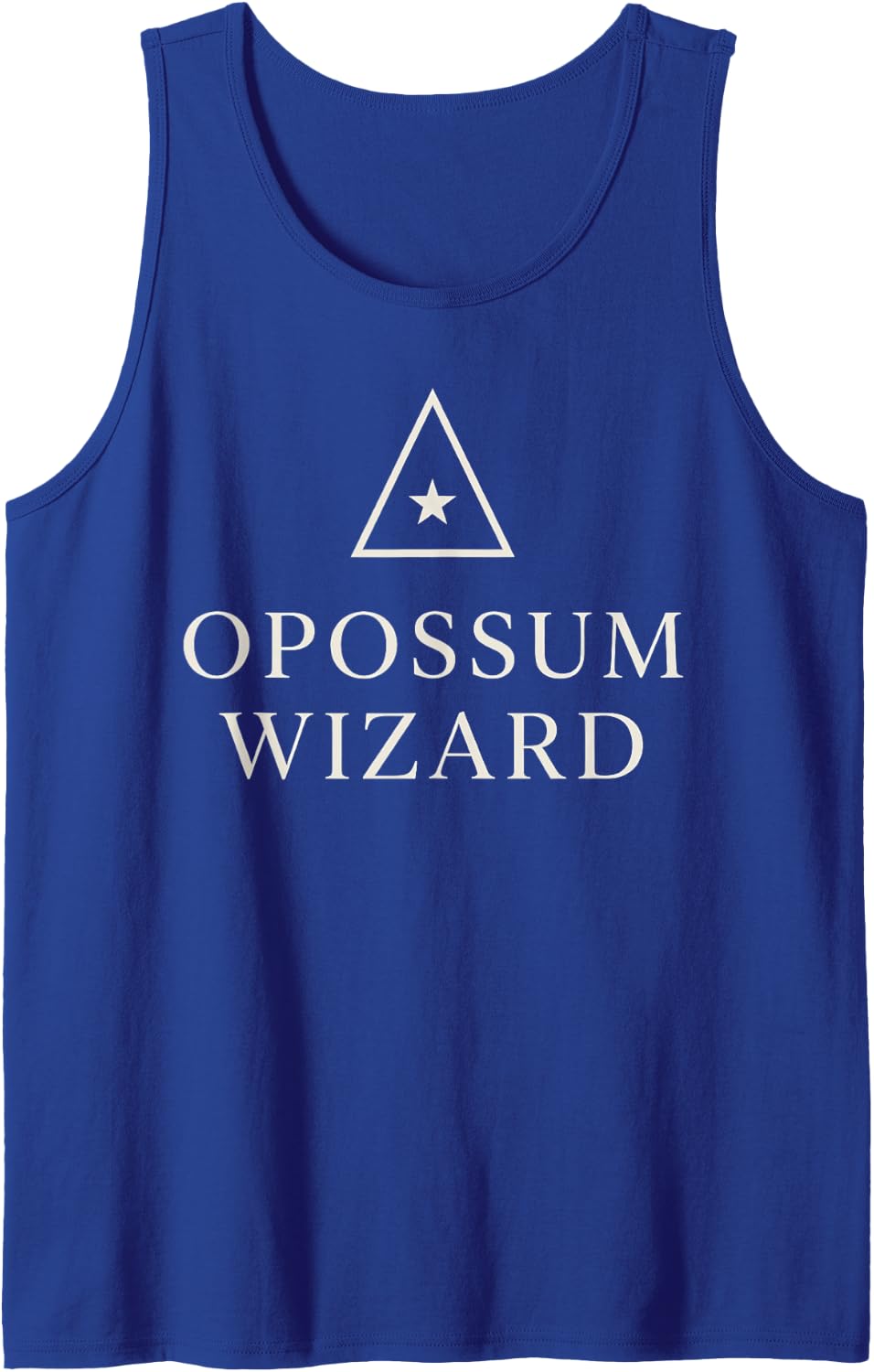 Opossum Wizard Funny Possum Meme Wizard Fan Gift Sleeveless Tank Top - Royal Blue