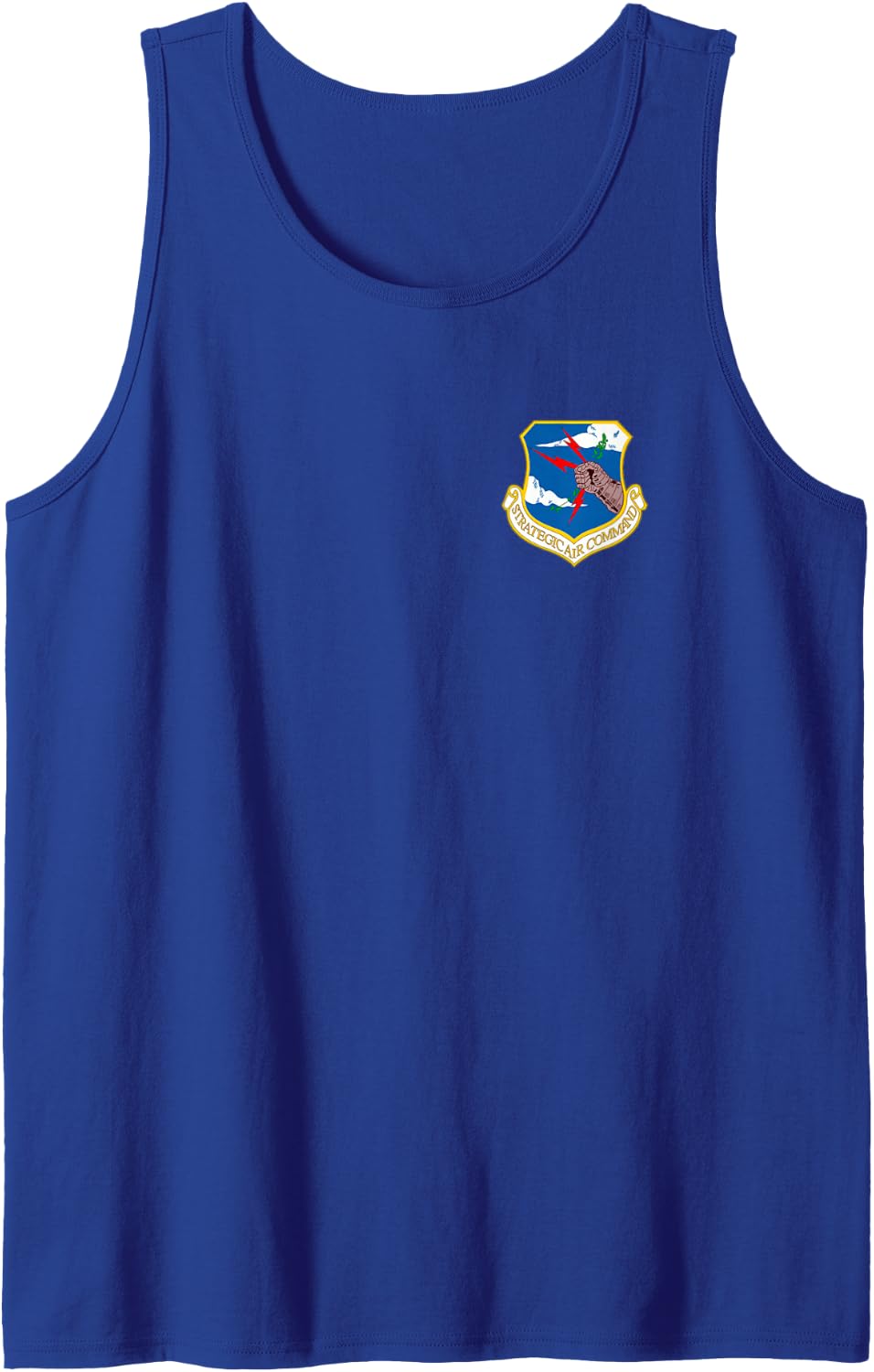 Strategic Air Command Veteran Cold War Air Force Tank Top - Royal Blue