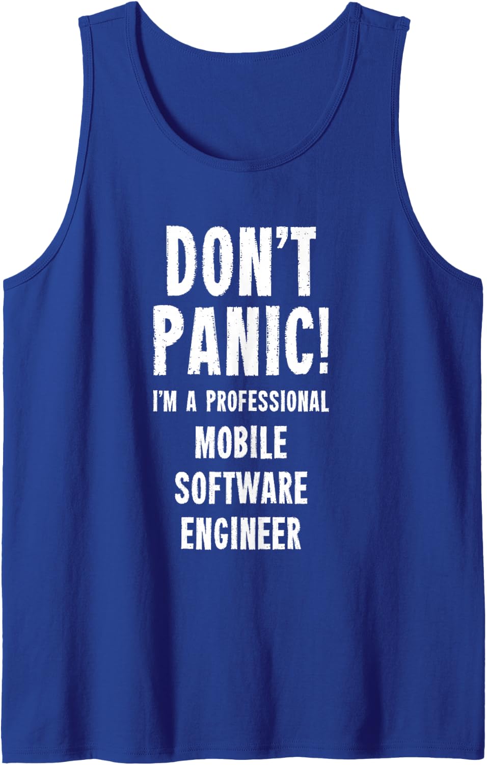 Mobile Software Engineer Sleeveless Tank Top - Royal Blue