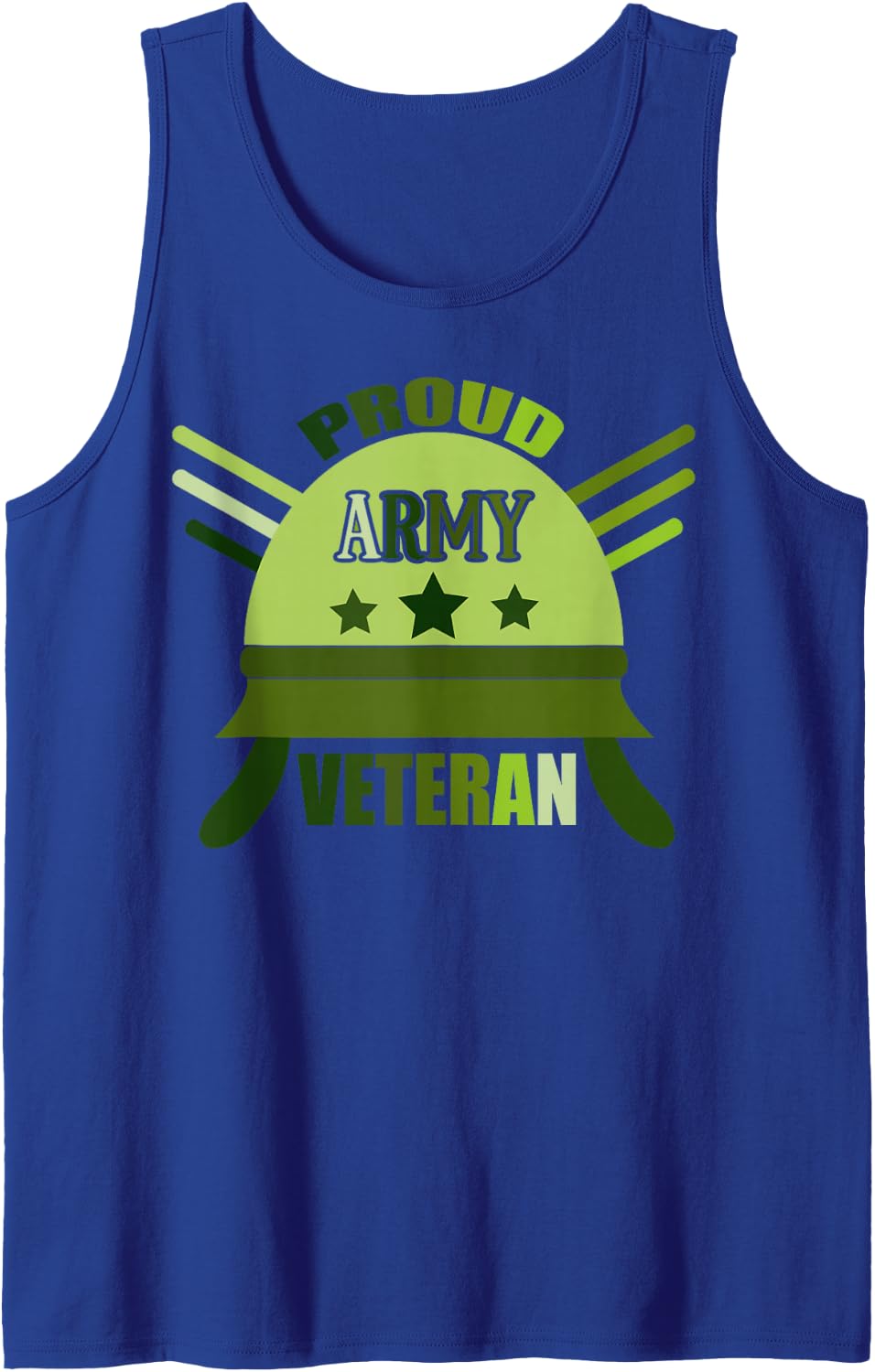 Proud Army Veteran Sleeveless Tank Top - Royal Blue
