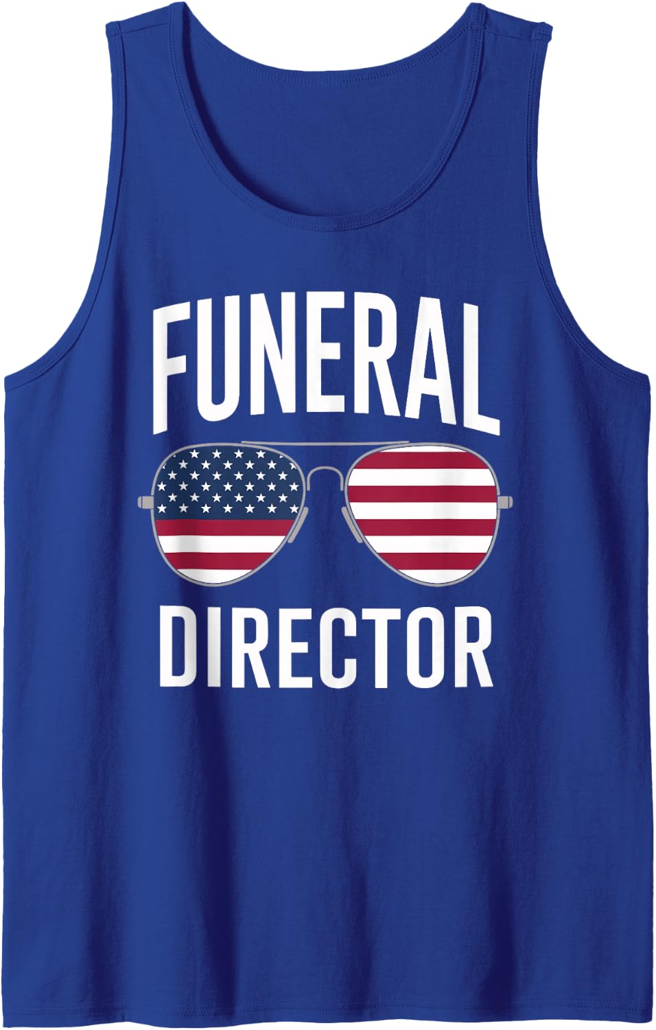 Funny Sleeveless Tank Top - Royal Blue
