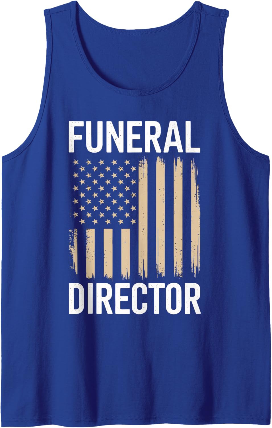 Vintage Sleeveless Tank Top - Royal Blue