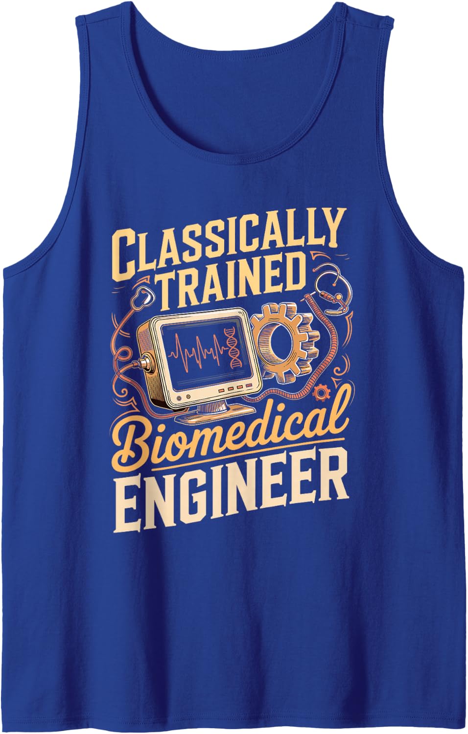 Classically Trained Biomedical Engineer Medical Devices Tank Top - Royal Blue