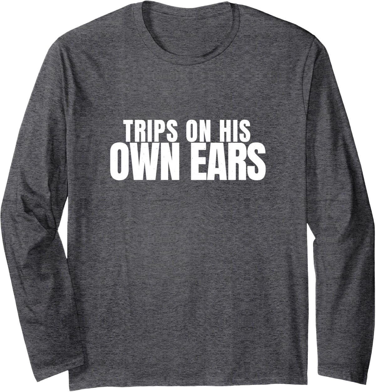 Basset Hound Dog Ears Basset Mom Hound Lover Basset Long Sleeve T-Shirt - Adult Unisex Dark Heather Grey