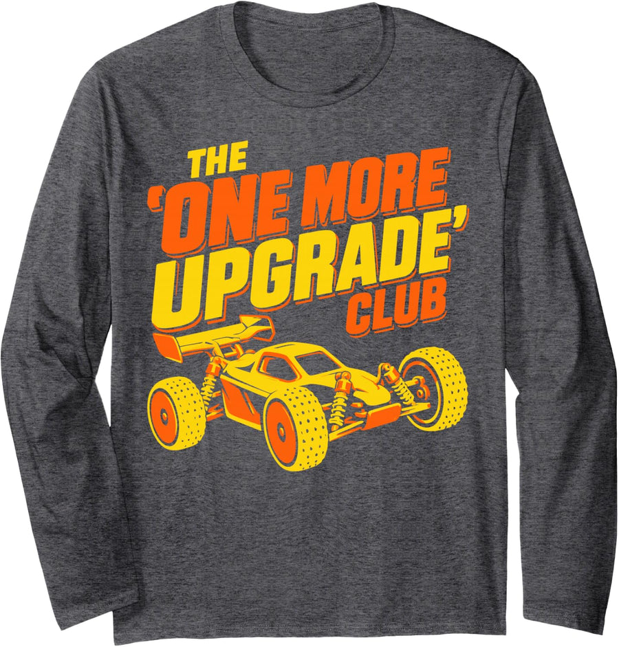 Funny RC Car Racing Long Sleeve T-Shirt - Adult Unisex Dark Heather Grey