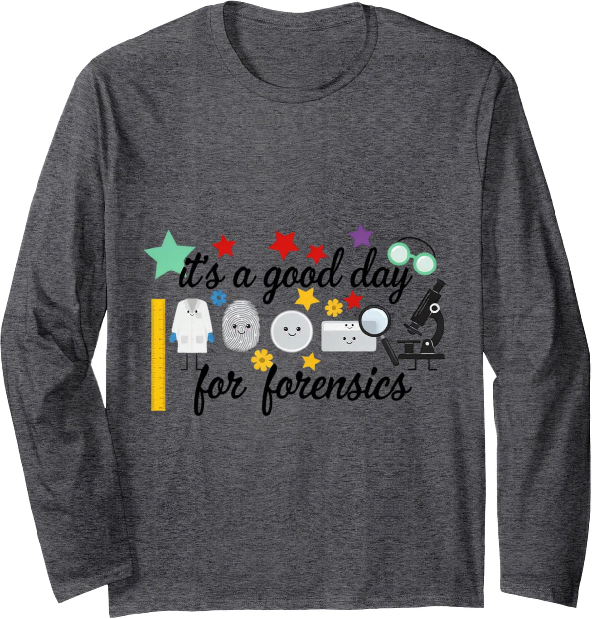 Analyst Long Sleeve T-Shirt - Adult Unisex Dark Heather Grey