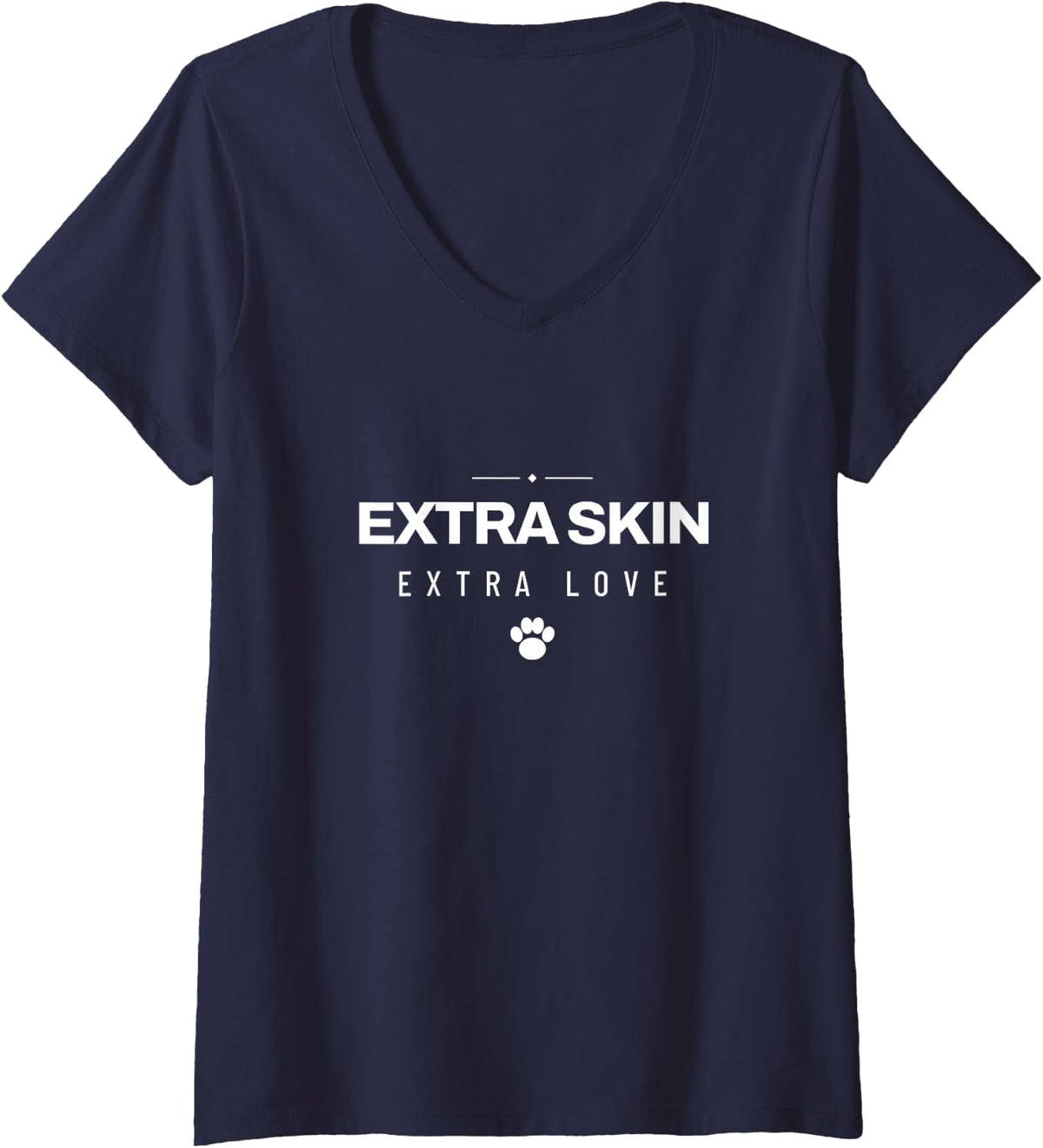 Women's Basset Hound Hound Lover Floppy Ears Dog Mom Dog Dad Basset V-Neck T-Shirt - Navy Blue