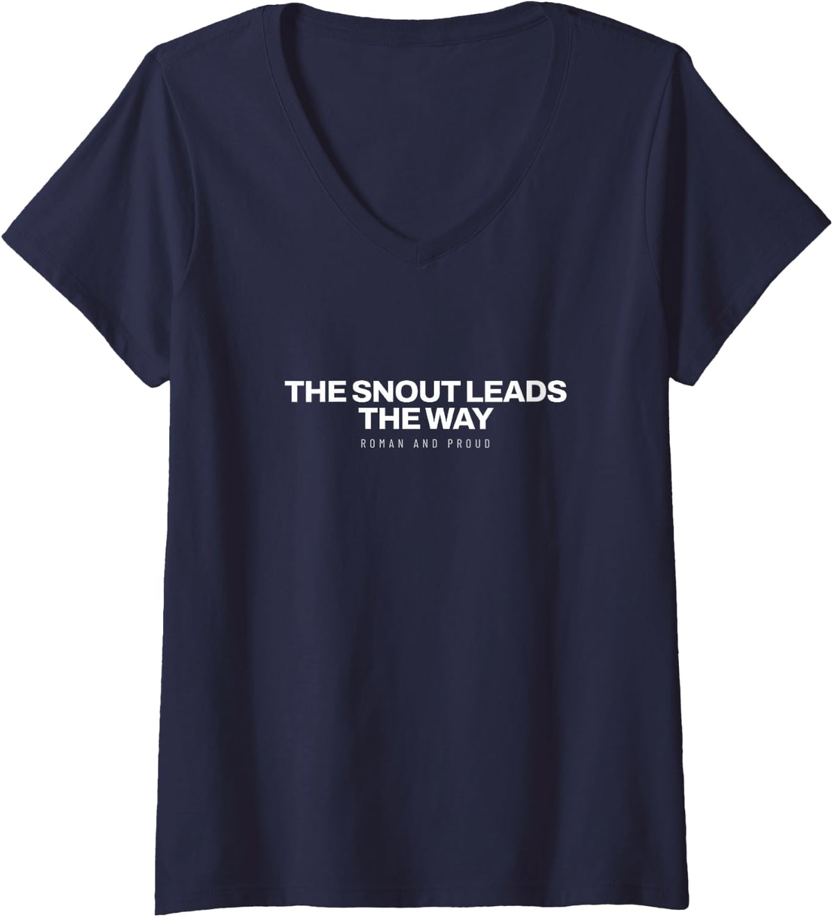 Women's Bull Terrier Mini Bull Terrier Dog Mom English Bull Terrier V-Neck T-Shirt - Navy Blue