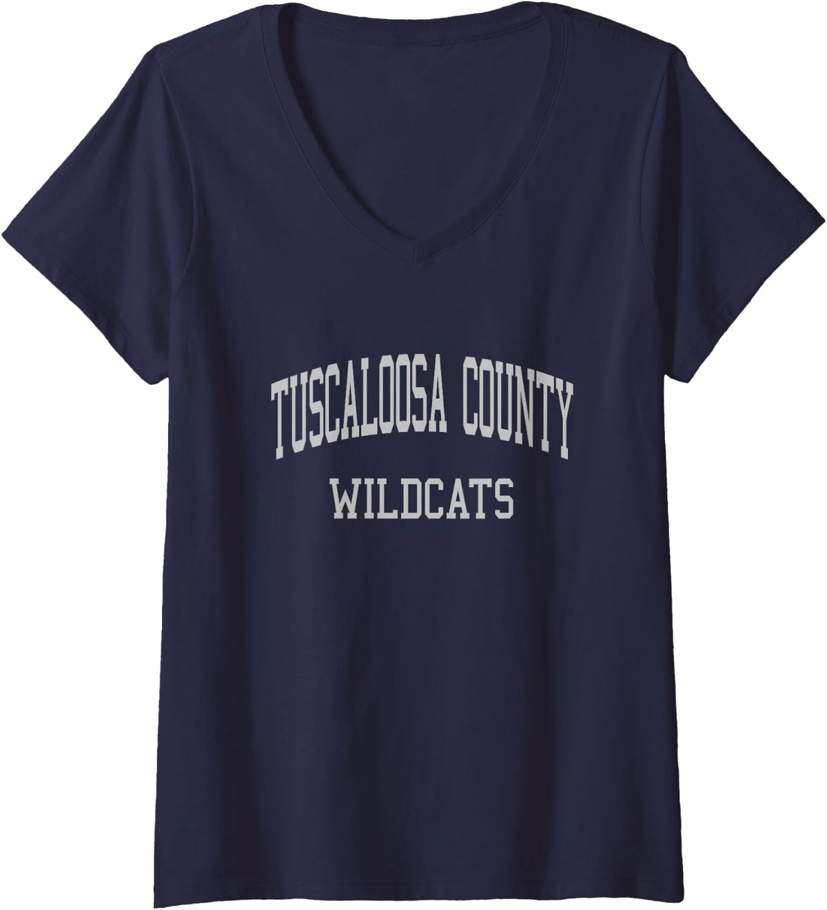 Women's Tuscaloosa County High School HS Northport AL Retro Sports V-Neck T-Shirt - Navy Blue
