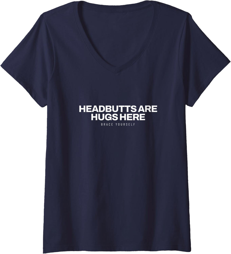 Women's Bull Terrier Mini Bull Terrier English Bull Terrier Dog Mom V-Neck T-Shirt - Navy Blue