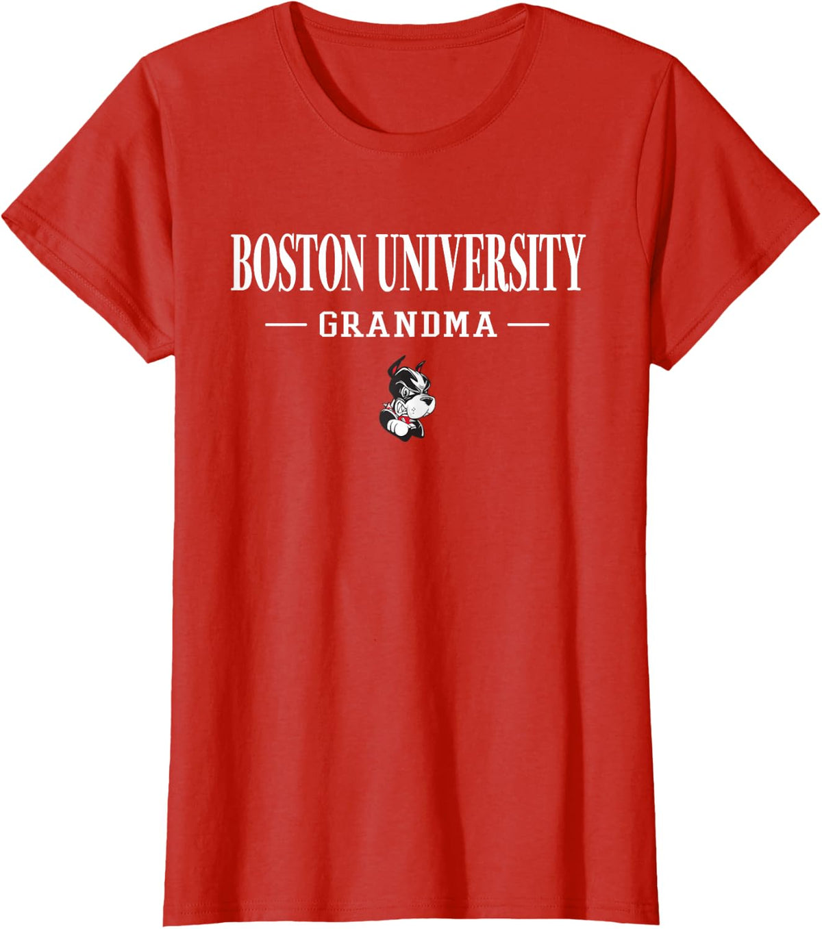 Boston Terriers Grandma Team Classic - Boston U T-Shirt - Red