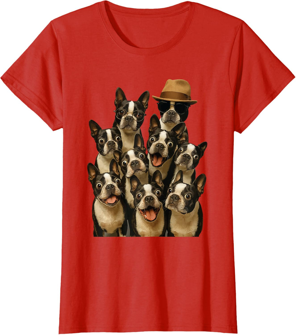 Boston Terrier T-Shirt - Red