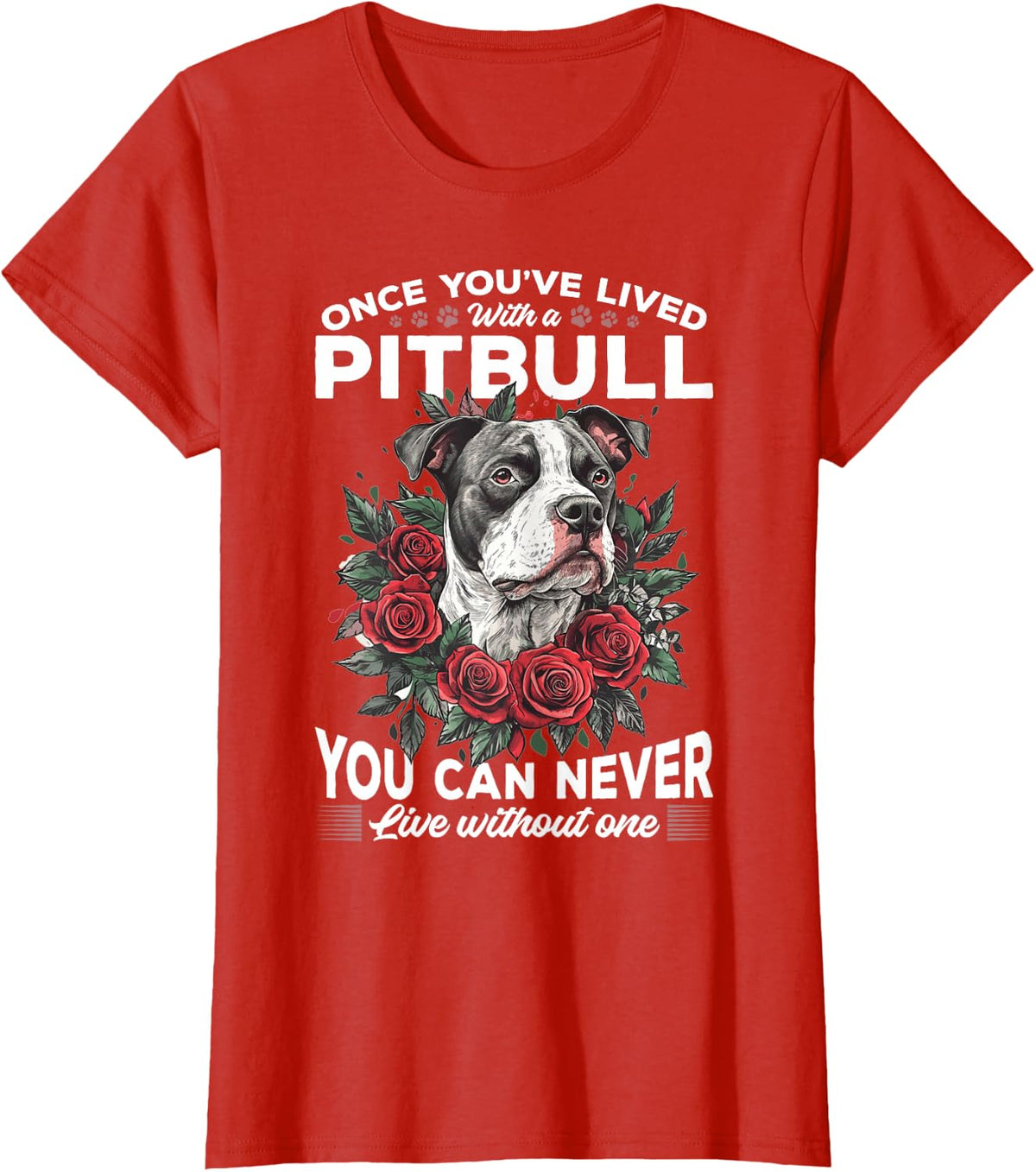 Pitbull Terrier Dog Owner T-Shirt - Red