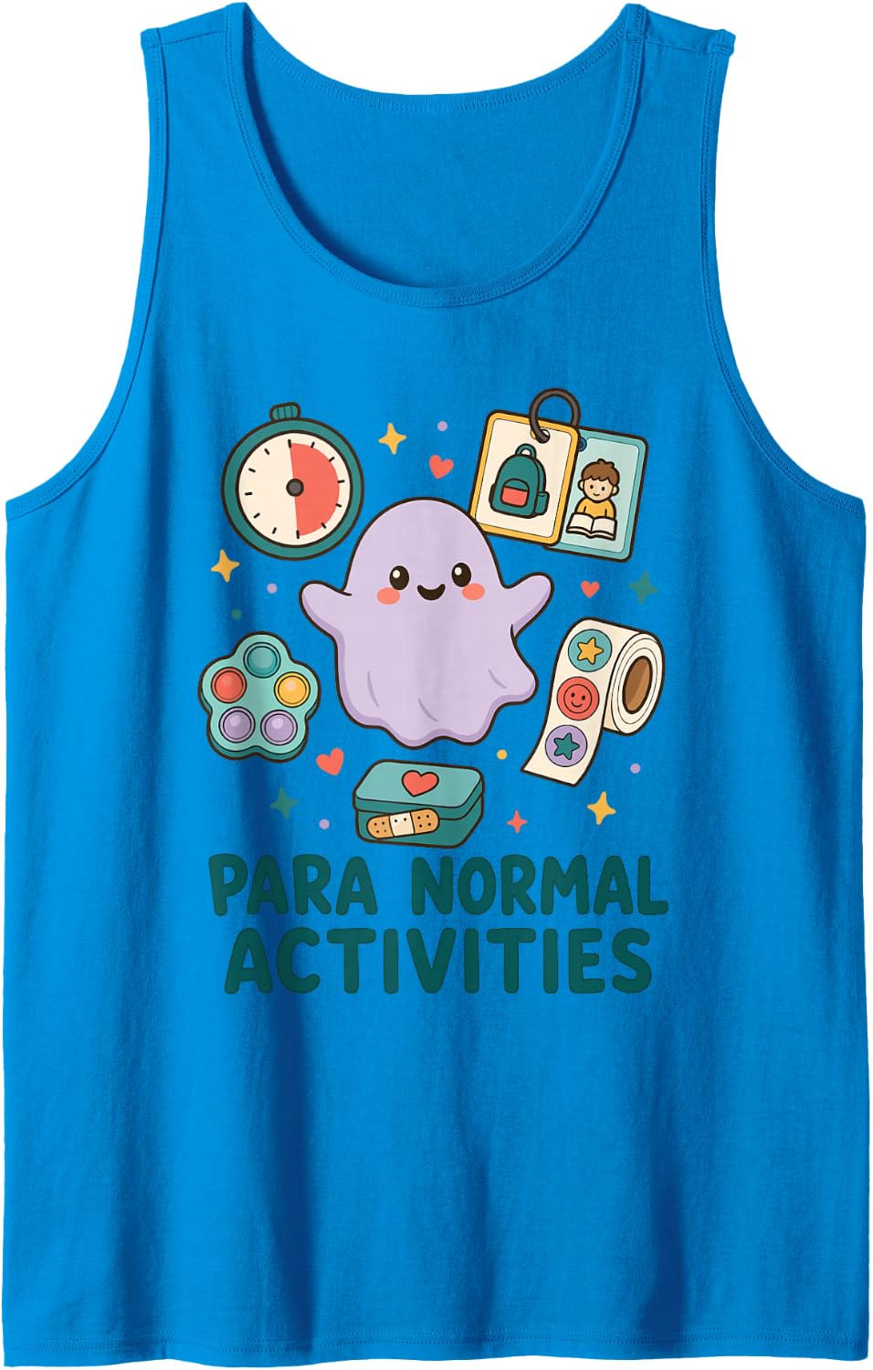 para Normal Activities Paraprofessional Sped Sleeveless Tank Top - Sapphire Blue