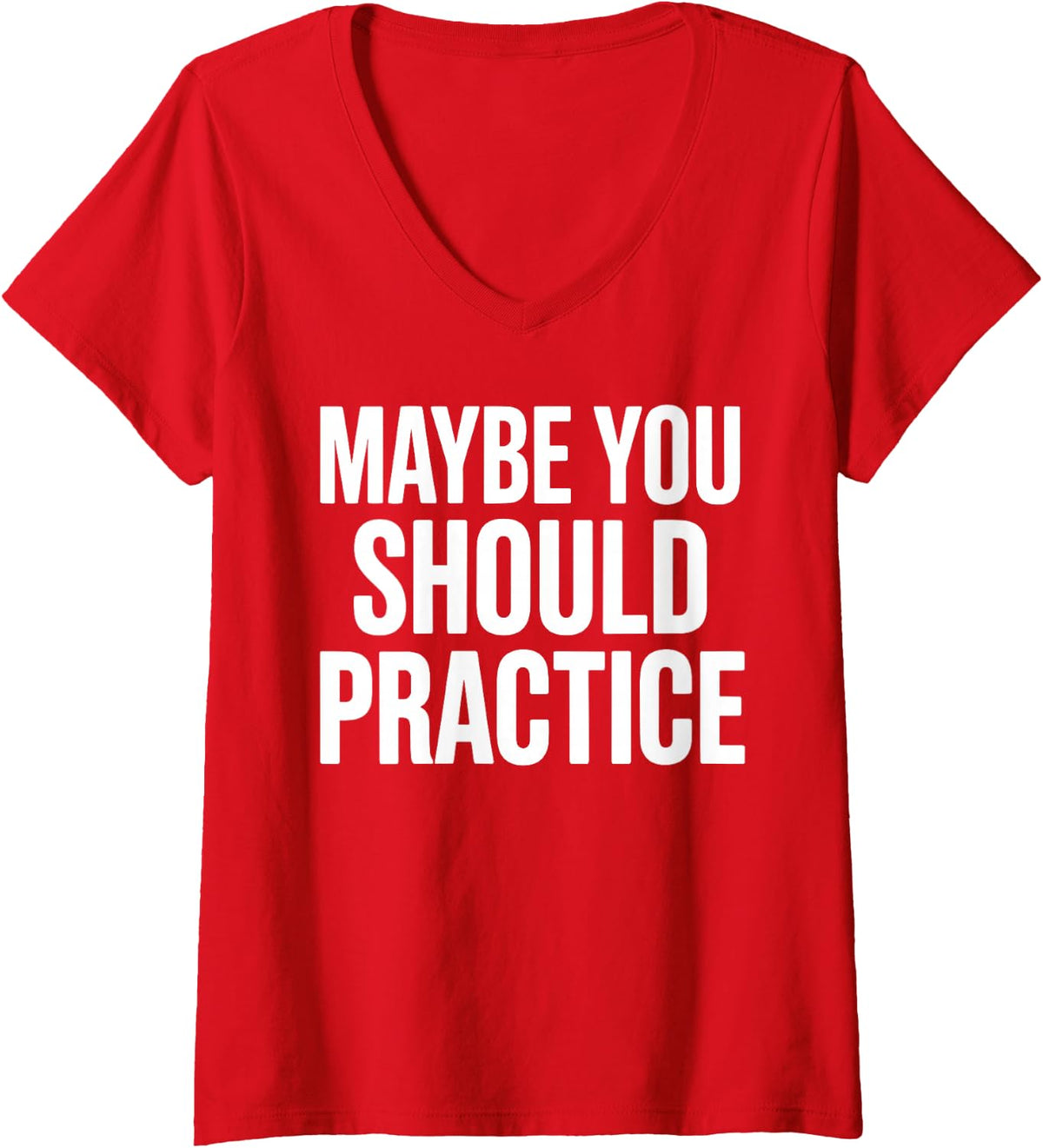 Women's Funny Music Teacher Art for Men Women Musician Music Teacher V-Neck T-Shirt - Red