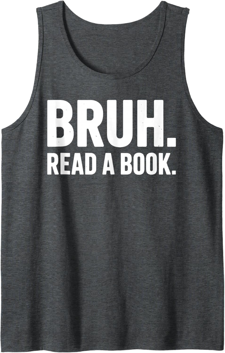 Reading Teacher Art for Men Women Kids Reading Intervention Sleeveless Tank Top - Dark Heather Grey