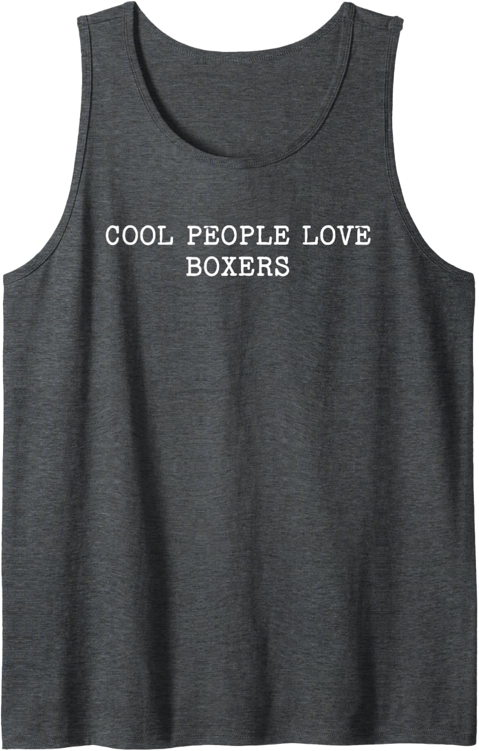 Cool People Love Boxers Tank Top - Dark Heather Grey