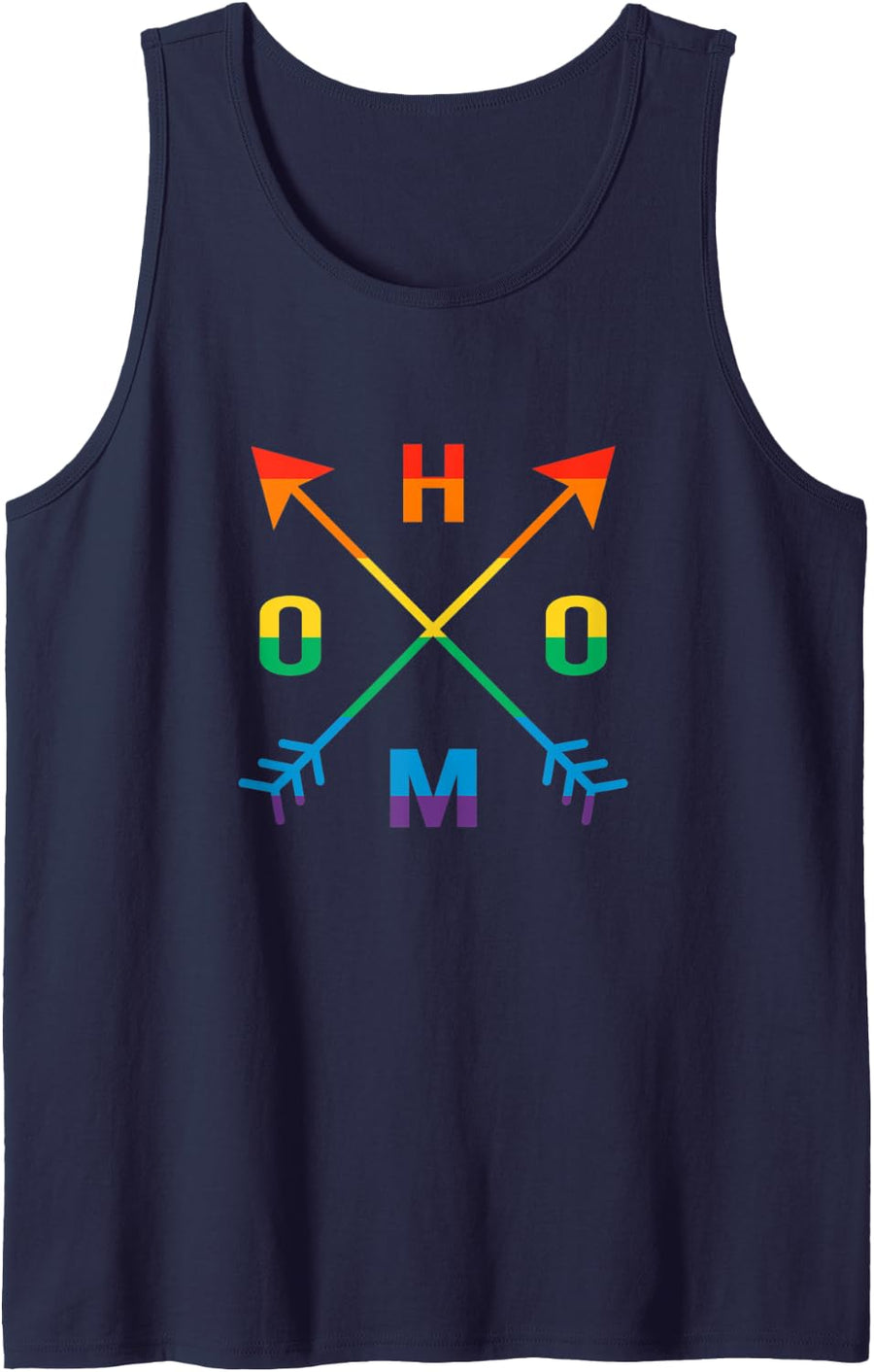 Homo Gay Pride Arrows Lgtb Tank Top - Navy Blue