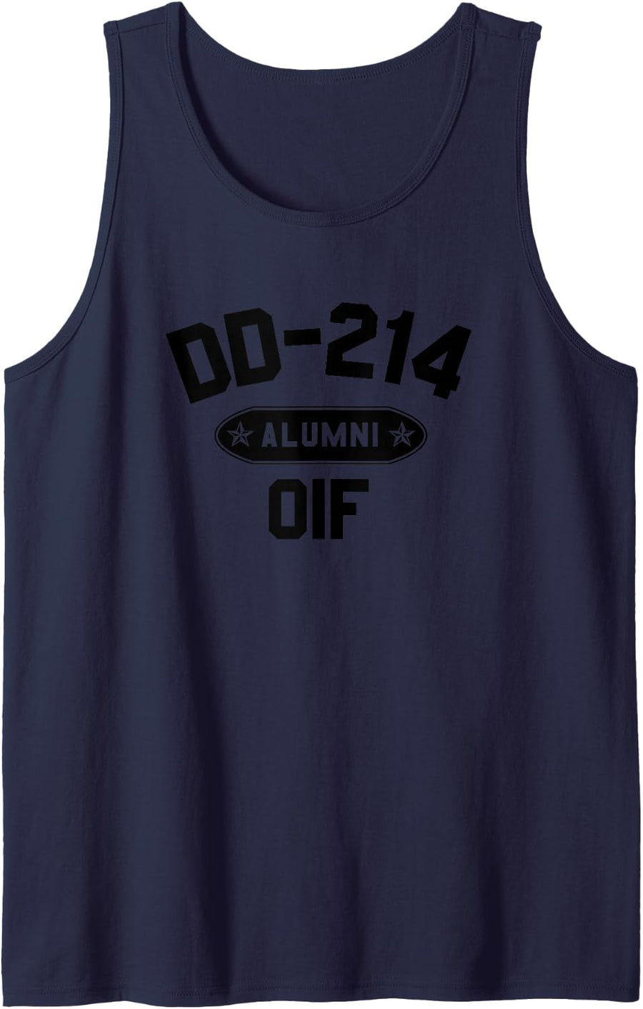 DD-214 Alumni OIF Operation Iraqi Freedom Iraq Veteran Tank Top - Navy Blue