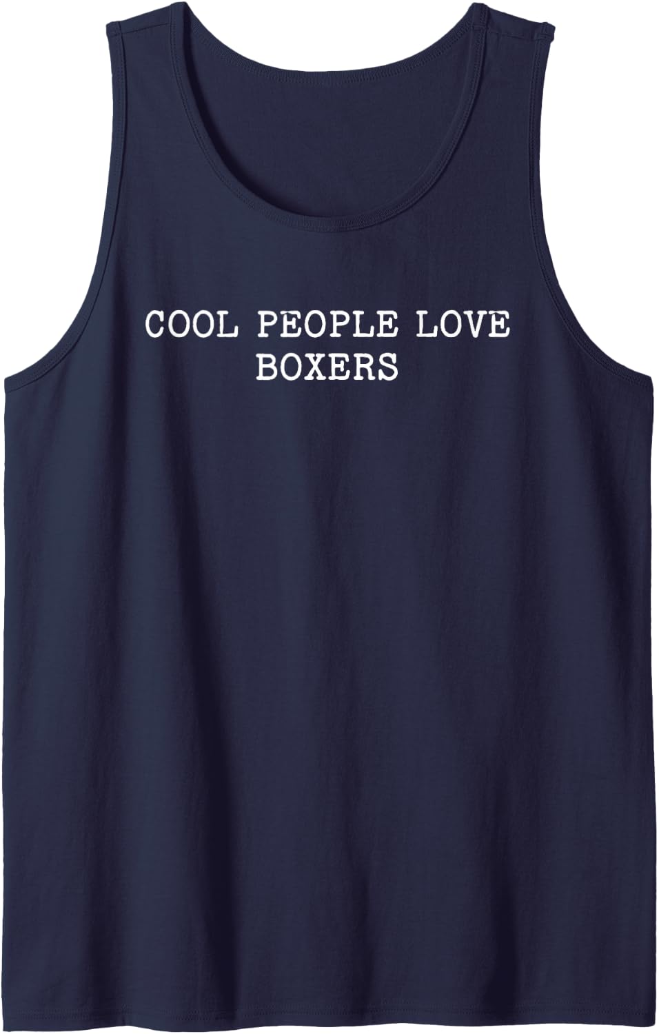 Cool People Love Boxers Tank Top - Navy Blue