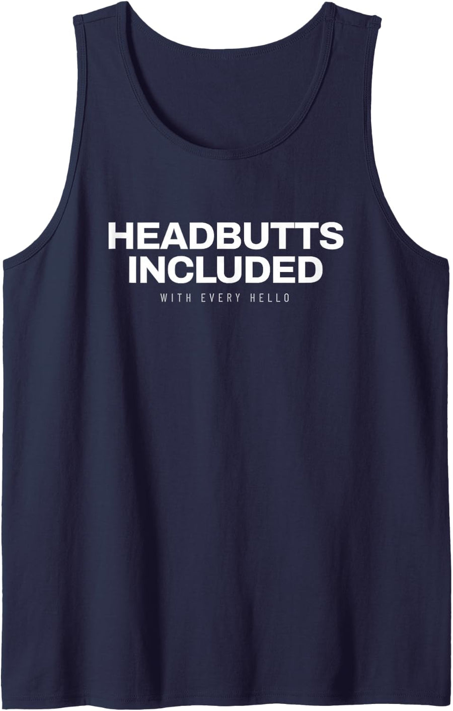 Bull Terrier Dog - Headbutts Included - Bull Terrier Lover Sleeveless Tank Top - Navy Blue