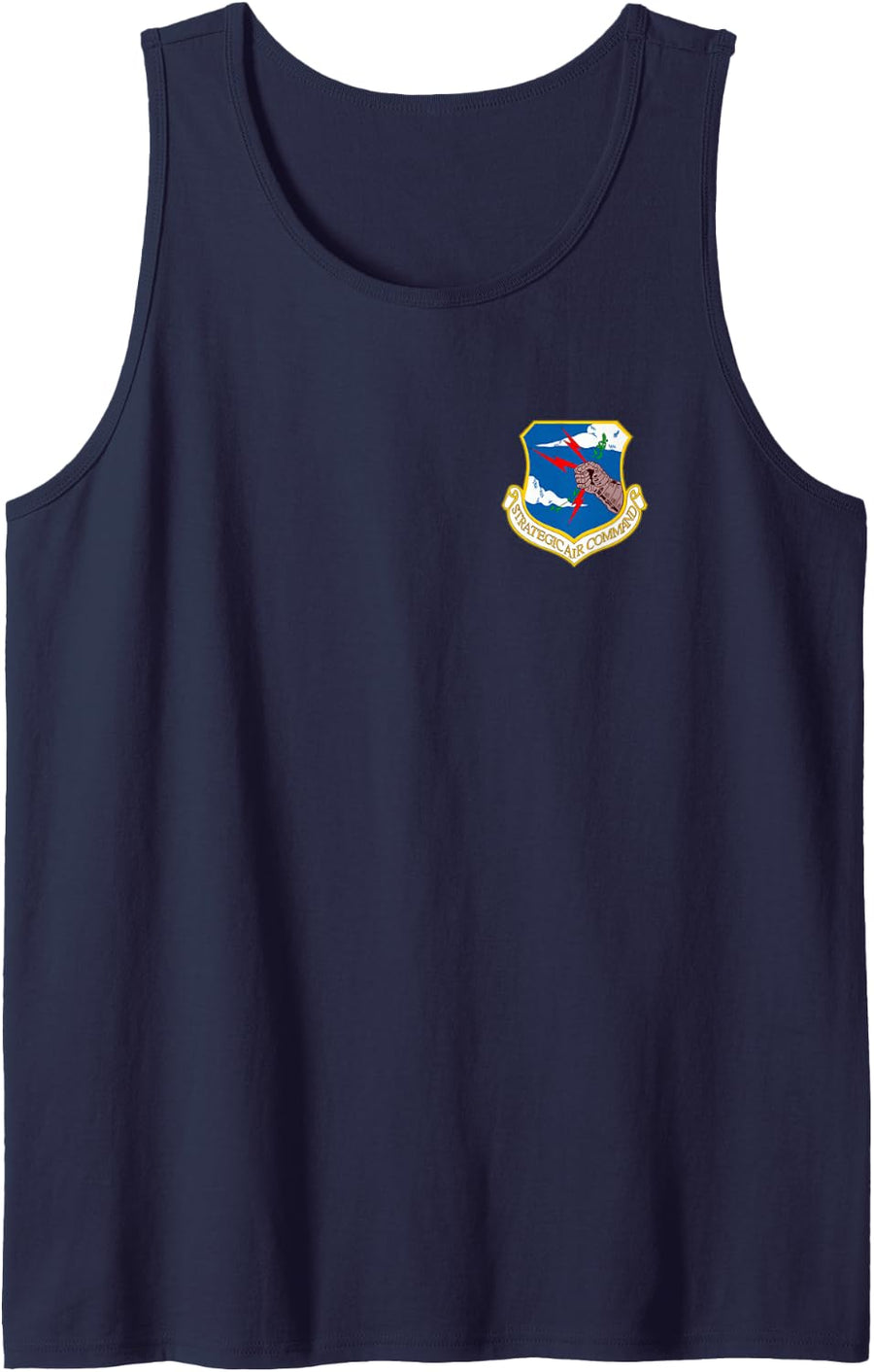Strategic Air Command Veteran Cold War Air Force Tank Top - Navy Blue