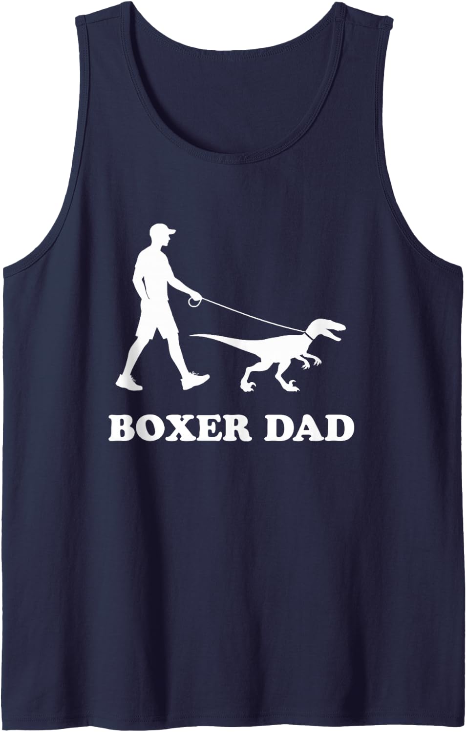 Boxer Dad Tank Top - Navy Blue