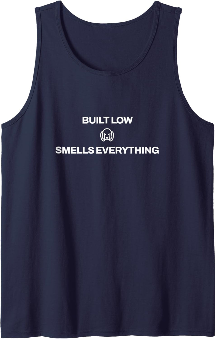 Basset Hound Hound Lover Floppy Ears Dog Mom Hound Dog Sleeveless Tank Top - Navy Blue
