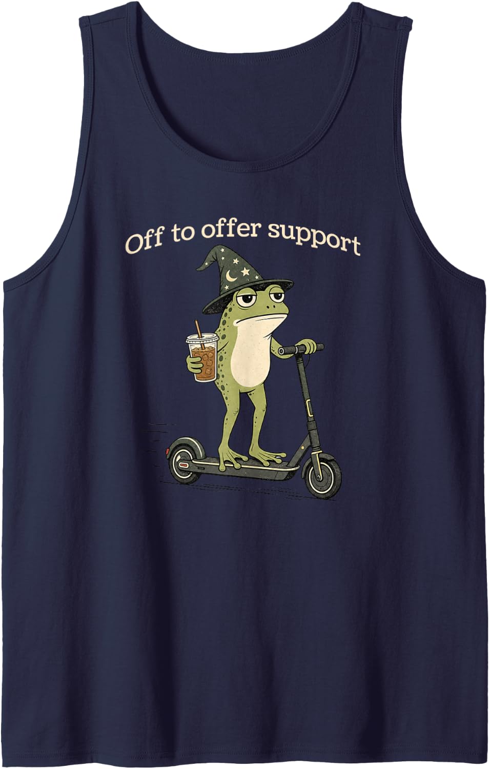 Back to School Teachers Assistant Support Staff Sleeveless Tank Top - Navy Blue