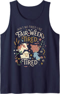 Ain't No Tired Like Fair Week Tired Farm Animal Show Day Tank Top - Navy Blue