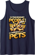 Pet Snake Keepers Ball Python Sleeveless Tank Top - Navy Blue