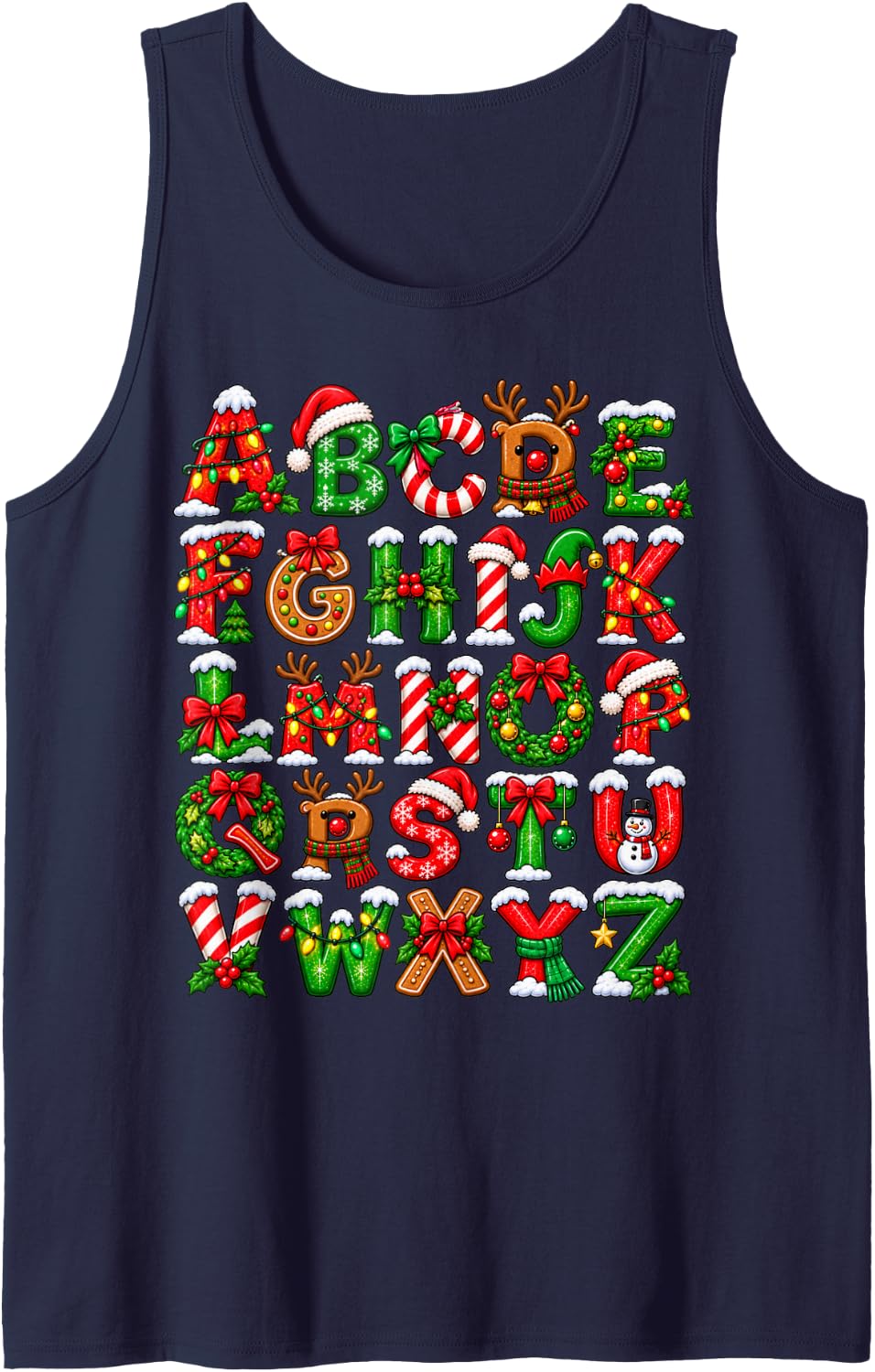 Kindergarten Kids Sleeveless Tank Top - Navy Blue